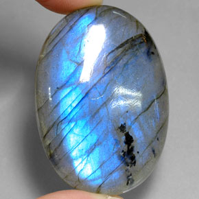 88.56 ct Multicolor Labradorite Gemstone, Labradorite Gem in Oval Cabochon Shape for Sale.