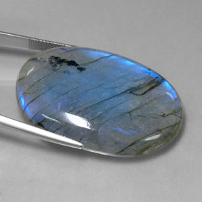 Labradorite Gemstone in 40.5 x 28.7 mm Size for Sale, Labradorite Stone in Multicolor Color