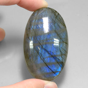 113.10 ct Multicolor Labradorite Gemstone, Labradorite Gem in Oval Cabochon Shape for Sale.
