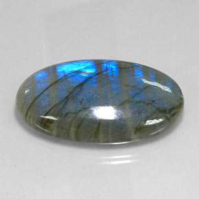 113.10 ct Multicolor Labradorite Stone, Natural Labradorite in Oval Cabochon Shape for Sale