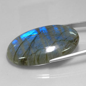 Labradorite Gemstone in 47.1 x 28.4 mm Size for Sale, Labradorite Stone in Multicolor Color