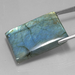 Labradorite Gemstone in 34.2 x 23.6 mm Size for Sale, Labradorite Stone in Multicolor Color