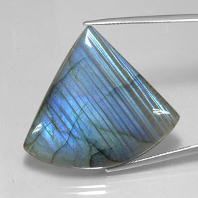 55.17 ct Multicolor Labradorite Gemstone, Labradorite Gem in Fancy Cabochon Shape for Sale.