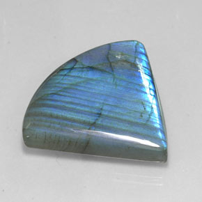 55.17 ct Multicolor Labradorite Stone, Natural Labradorite in Fancy Cabochon Shape for Sale