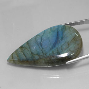 Labradorite Gemstone in 48.6 x 29.2 mm Size for Sale, Labradorite Stone in Multicolor Color