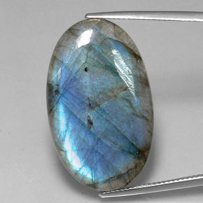25.23 ct Multicolor Labradorite Gemstone, Labradorite Gem in Oval Cabochon Shape for Sale.