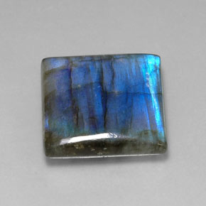 26.58 ct Multicolor Labradorite Stone, Natural Labradorite in Square Cabochon Shape for Sale