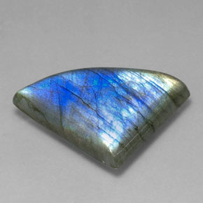 30.50 ct Multicolor Labradorite Stone, Natural Labradorite in Fancy Cabochon Shape for Sale
