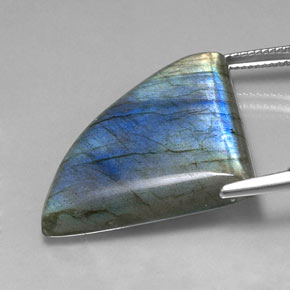 Labradorite Gemstone in 33.2 x 23.4 mm Size for Sale, Labradorite Stone in Multicolor Color