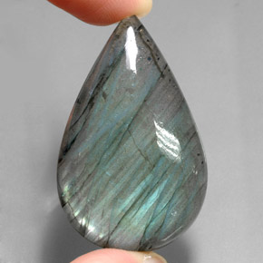 71.40 ct Multicolor Labradorite Gemstone, Labradorite Gem in Pear Cabochon Shape for Sale.