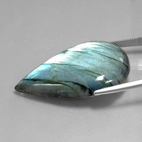 Labradorite Gemstone in 42.7 x 26.8 mm Size for Sale, Labradorite Stone in Multicolor Color