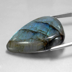 Labradorite Gemstone in 36.8 x 26.4 mm Size for Sale, Labradorite Stone in Multicolor Color
