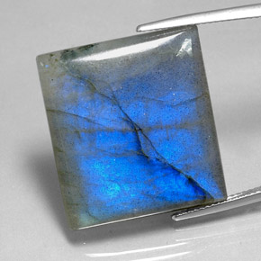 36.48 ct Multicolor Labradorite Gemstone, Labradorite Gem in Baguette Cabochon Shape for Sale.