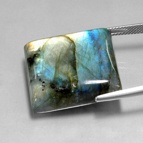 Labradorite Gemstone in 23.1 x 21.8 mm Size for Sale, Labradorite Stone in Multicolor Color