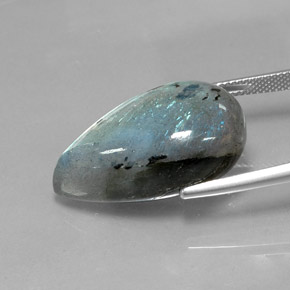 Labradorite Gemstone in 27.3 x 16.6 mm Size for Sale, Labradorite Stone in Multicolor Color