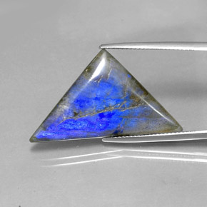 16.19 ct Multicolor Labradorite Gemstone, Labradorite Gem in Trillion Cabochon Shape for Sale.