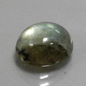 3.19 ct Multicolor Labradorite Stone, Natural Labradorite in Oval Cabochon Shape for Sale