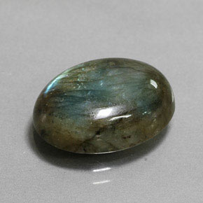 8.06 ct Multicolor Labradorite Stone, Natural Labradorite in Oval Cabochon Shape for Sale