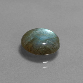 2.93 ct Multicolor Labradorite Stone, Natural Labradorite in Oval Cabochon Shape for Sale