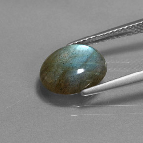 Labradorite Gemstone in 11 x 9 mm (calibrated) Size for Sale, Labradorite Stone in Multicolor Color