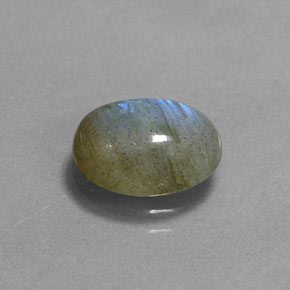 2.62 ct Multicolor Labradorite Stone, Natural Labradorite in Oval Cabochon Shape for Sale