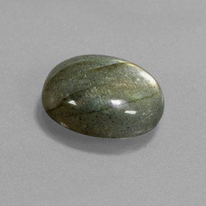5.31 ct Multicolor Labradorite Stone, Natural Labradorite in Oval Cabochon Shape for Sale