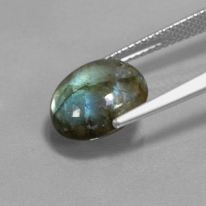 Labradorite Gemstone in 11 x 9 mm (calibrated) Size for Sale, Labradorite Stone in Multicolor Color