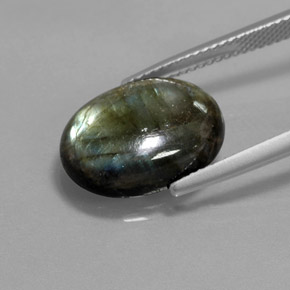 Labradorite Gemstone in 15.5 x 11.5 mm Size for Sale, Labradorite Stone in Multicolor Color