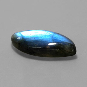 17.63 ct Multicolor Labradorite Stone, Natural Labradorite in Fancy Cabochon Shape for Sale