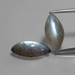 10.71 ct Multicolor Labradorite Gemstone, Labradorite Gem in Marquise Cabochon Shape for Sale.