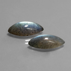 10.71 ct Multicolor Labradorite Stone, Natural Labradorite in Marquise Cabochon Shape for Sale