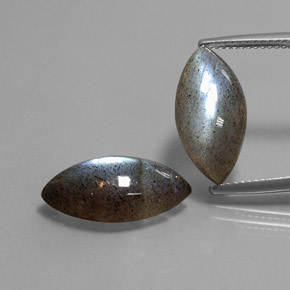 11.51 ct Multicolor Labradorite Gemstone, Labradorite Gem in Marquise Cabochon Shape for Sale.