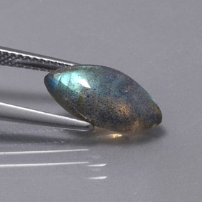 Labradorite Gemstone in 14 x 7 mm (calibrated) Size for Sale, Labradorite Stone in Multicolor Color