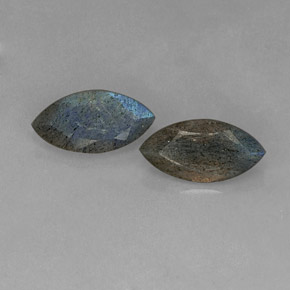 2.7ct Marquise Facet Gray Blue Sheen Labradorite Gem for sale 2.7ct Marquise Facet Gray Blue Sheen Labradorite Gem (ID: 363028)