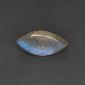 2.19 ct Blue Labradorite Gemstone, Labradorite Gem in Marquise Facet Shape for Sale.