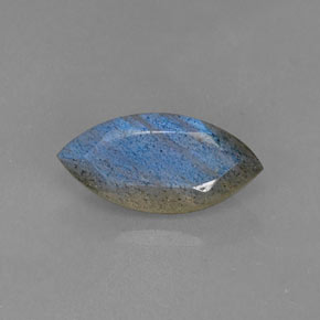 2.70 ct Blue Labradorite Gemstone, Labradorite Gem in Marquise Facet Shape for Sale.