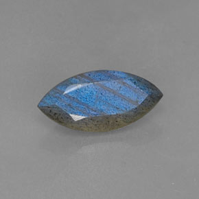2.70 ct Blue Labradorite Stone, Natural Labradorite in Marquise Facet Shape for Sale