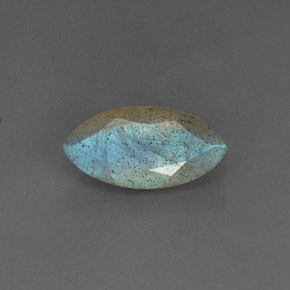 3.06 ct Blue Labradorite Gemstone, Labradorite Gem in Marquise Facet Shape for Sale.