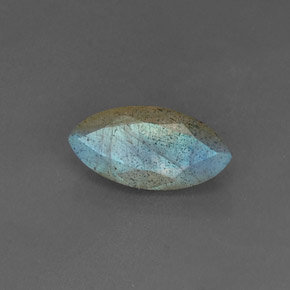 3.06 ct Blue Labradorite Stone, Natural Labradorite in Marquise Facet Shape for Sale