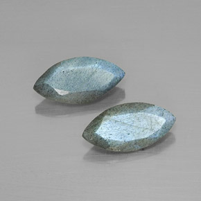 5.48 ct Multicolor Labradorite Stone, Natural Labradorite in Marquise Facet Shape for Sale