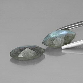 Labradorite Gemstone in 14 x 7 mm (calibrated) Size for Sale, Labradorite Stone in Multicolor Color