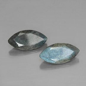 5.06 ct Multicolor Labradorite Stone, Natural Labradorite in Marquise Facet Shape for Sale