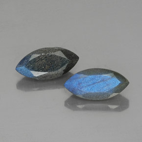 6.04 ct Multicolor Labradorite Gemstone, Labradorite Gem in Marquise Facet Shape for Sale.