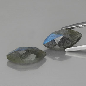 Labradorite Gemstone in 14 x 7 mm (calibrated) Size for Sale, Labradorite Stone in Multicolor Color