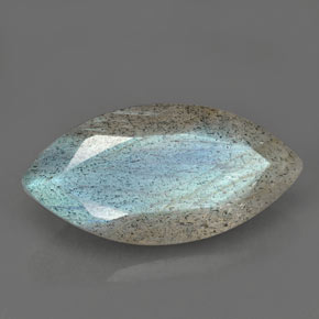 2.55 ct Multicolor Labradorite Stone, Natural Labradorite in Marquise Facet Shape for Sale