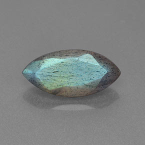 2.82 ct Blue Labradorite Gemstone, Labradorite Gem in Marquise Facet Shape for Sale.