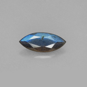 1.92 ct Blue Labradorite Gemstone, Labradorite Gem in Marquise Facet Shape for Sale.