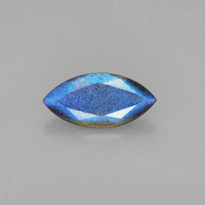 2.30 ct Blue Labradorite Gemstone, Labradorite Gem in Marquise Facet Shape for Sale.