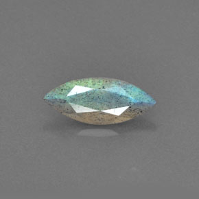 1.40 ct Blue Labradorite Gemstone, Labradorite Gem in Marquise Facet Shape for Sale.