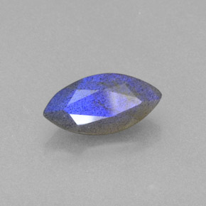 2.84 ct Blue Labradorite Stone, Natural Labradorite in Marquise Facet Shape for Sale